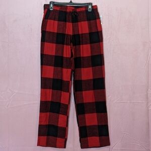 Old Navy Black and Red Plaid Christmas Pajama Pants